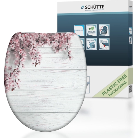 Schutte Duroplast WC-bril FLOWERS&WOOD met soft-close
 - 82197 82197