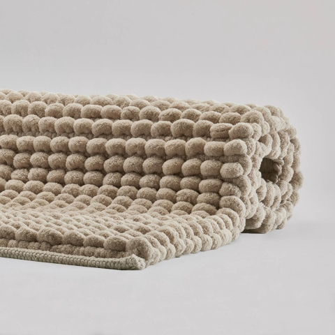 Axel Badmat Linen | 60x100 cm | Beige | Katoen | Polyester