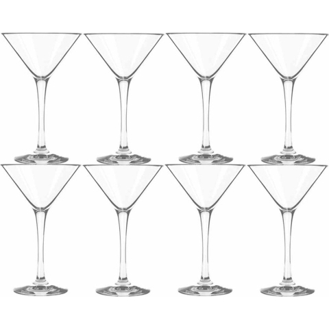 Royal Leerdam Cocktailglazen - 8x stuks - martini - glas - 250 ml - Cosmopolitan -