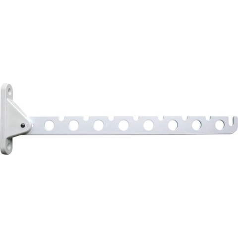 2x Kledinghaak inklapbaar wit 30 cm -