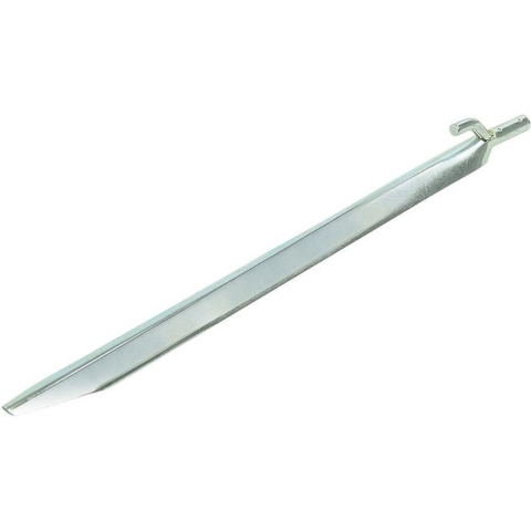24x stuks grondpennen/tentharingen metaal met haak 30 cm -