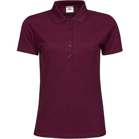 Tee Jays TJ145 Women´s Luxury Stretch Polo - Wine - 3XL