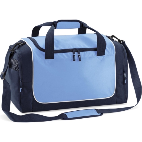 Quadra QS77 Teamwear Locker Bag - Sky Blue/French Navy/White - 47 x 30 x 27 cm