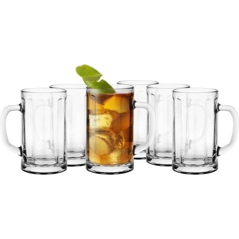 Glasmark Bierglazen - Bierpullen - transparant glas - 12x stuks - 300 ml - Oktoberfest -
