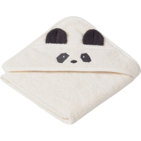 Liewood Handdoek m. Muts - Albert - Panda Creme De La Creme - Liewood - OneSize - Handdoek