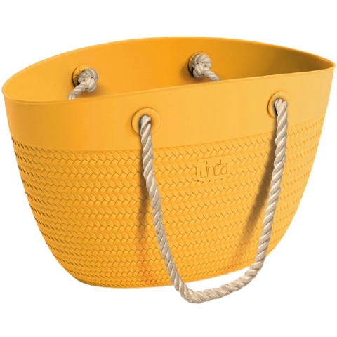 Linda Bag Sea met Touw Handvatten 50x41 cm Geel