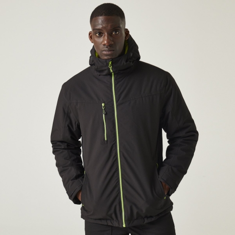 Ragetta RG253 Navigate Waterproof Insulated Jacket - Black/Lime - L