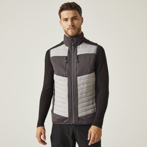 Ragetta RG905 E-volve Unisex Thermal Hybrid Bodywarmer - Mineral Grey/Ash (Heather) - XS