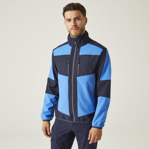 Ragetta RG753 E-volve Unisex 2-Layer Softshell Jacket - Strong Blue/Navy - S