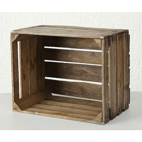 Boltze Home Houten Krat Lea 50x40x30cm