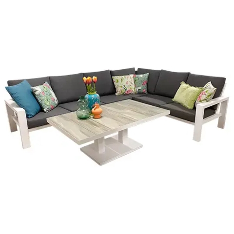 Benton Lounge diningset - Wit Buitengewoon de Boet - Buitengewoon de boet