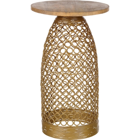 Beliani - WAIHI - Bijzettafel - Lichte houtkleur - Mangohout