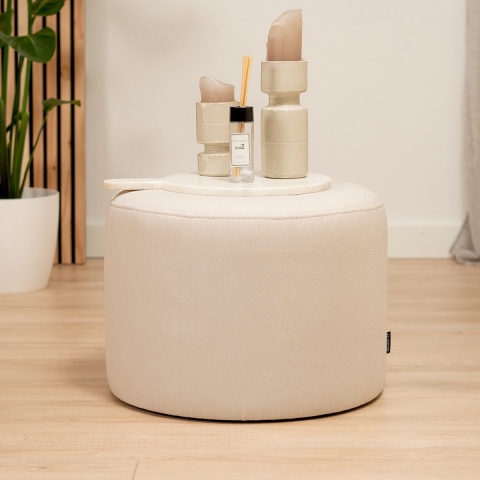 Bronx71 Poef Scandinavisch Hilda off white