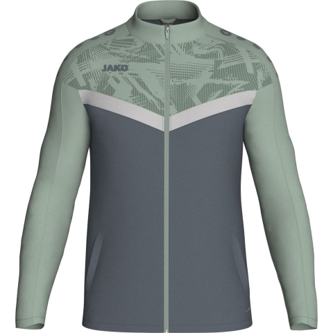 JAKO 9324 Polyestervest Iconic - Anthra Light/Mintgroen/Zachtgrijs - XXL
