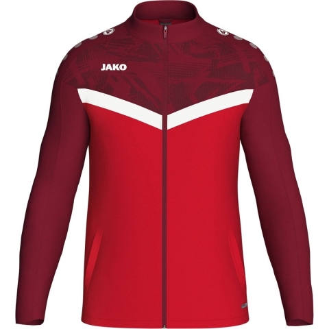 JAKO 9324K Polyestervest Iconic Kids - Rood/Wijnrood - 116