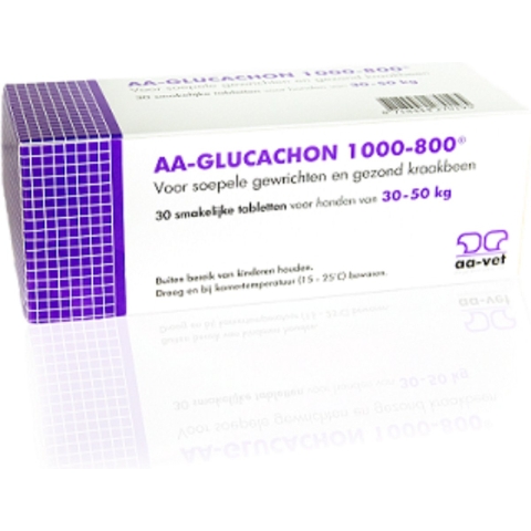 AA Glucachon voedingssupplement hond 30 tabletten (30-50 kg)