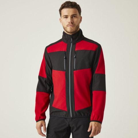 Ragetta RG753 E-volve Unisex 2-Layer Softshell Jacket - Classic Red/Black - XL