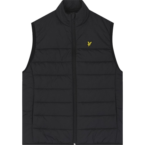 Lyle & Scott Gewatteerd Vest - Jet Black - Lyle & Scott - 14-15 jaar (164-170) - Donsvest