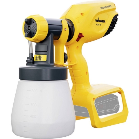 Wagner W250 18V Accu-verfspuitpistool 18 V Debiet (max.): 250 ml/min