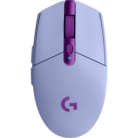 Logitech G305 Lightspeed Gaming-muis Bluetooth Optisch Lila 6 Toetsen 12000 dpi Verlicht, Ergonomisch