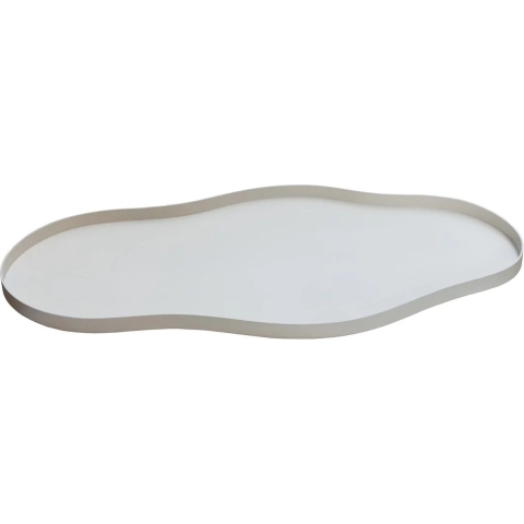 Vase The World Bauru S ivory L44 x B25 x H2 cm