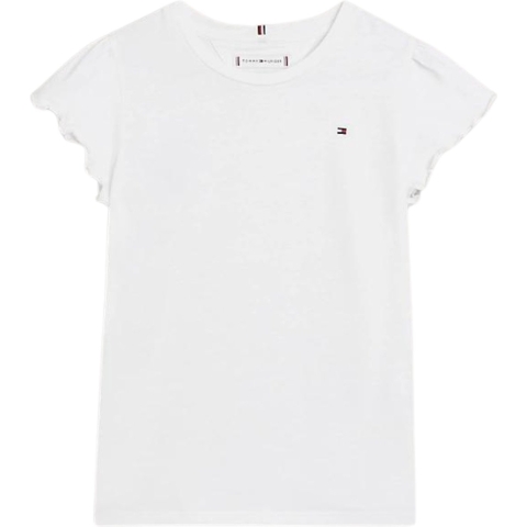 Tommy Hilfiger T-Shirt - Essential - Wit - Tommy Hilfiger - 16 jaar (176) - T-Shirt