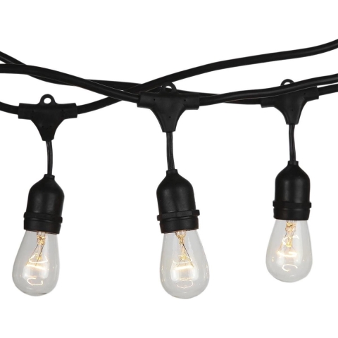 V-TAC VT-7135 E27 LED-buizen String Lights - WP - Socket - Zwart - IP54 - Modelnr: - VT-7135