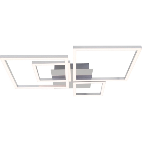 Briloner Leuchten FRAME Plafondlamp Plafonnière - LED - 48W - Dimbaar - Chroom Zilver Kleur