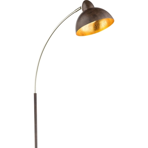 Globo vloerlamp Anita - bruin - metaal - 24703SR