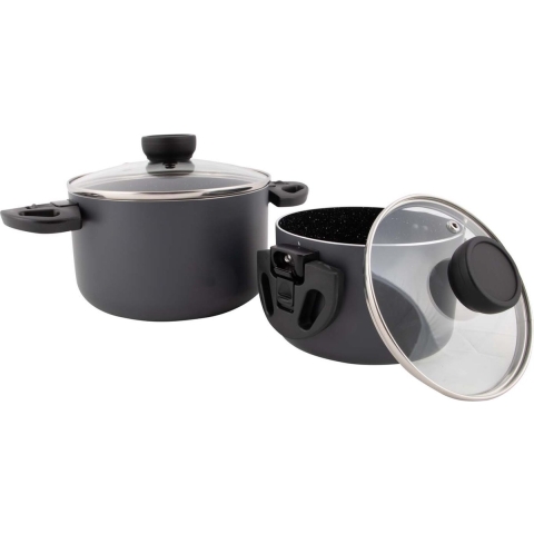 Bo-Camp - Pannenset - Twist - Compact 2 - Aluminium - Inductie