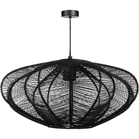 Mica Decorations Kanti Hanglamp - H20 xØ41 cm - Metaal - Zwart
