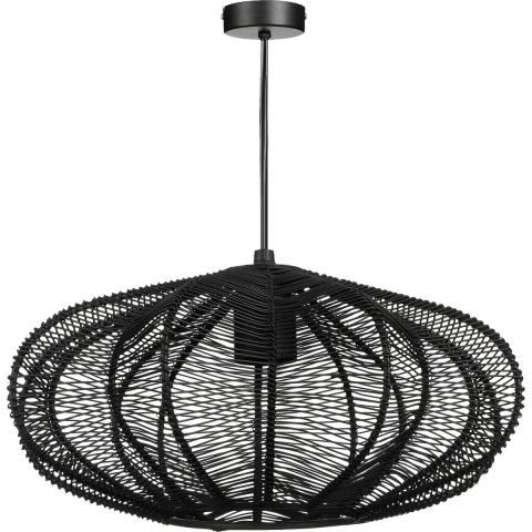 Mica Decorations Kanti Hanglamp - H17 xØ31 cm - Metaal - Zwart