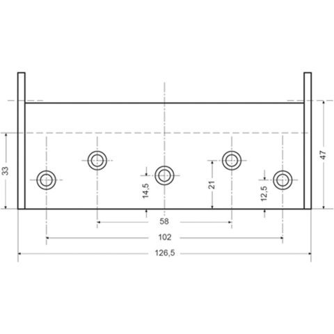 Bommerscharnier RVS 125mm