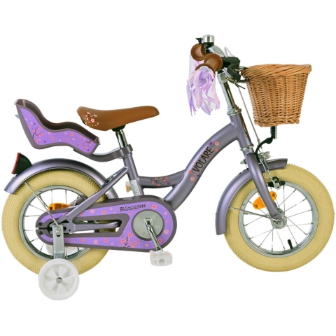 Volare Blossom Kinderfiets - Meisjes - 12 inch - Paars
