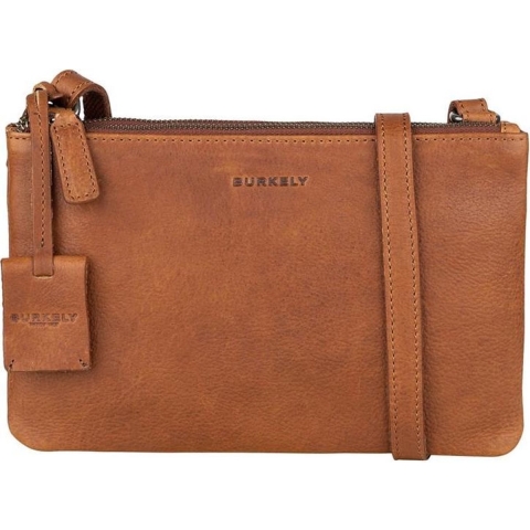 Burkely Antique Avery Unisex Crossover Schoudertas L - Cognac