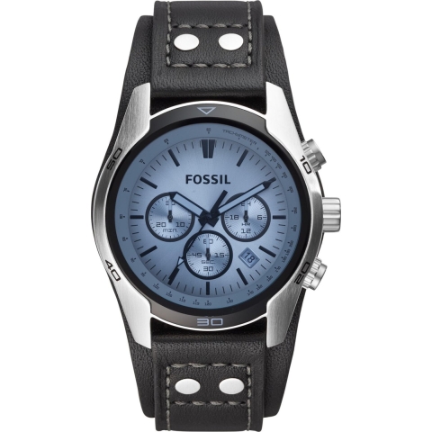 Fossil Coachman CH2564 Herenhorloge 44 mm - Zilverkleurig