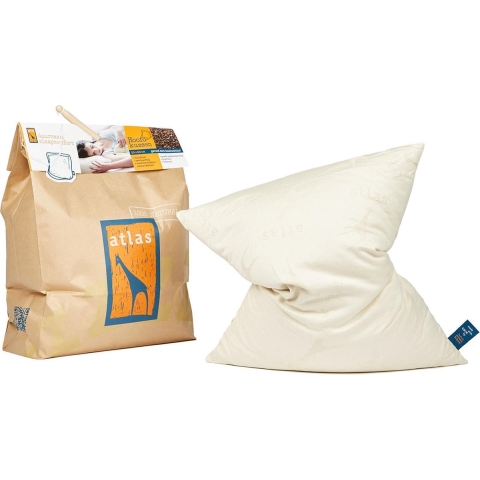 Atlas® Boekweitkussen - Navulbaar Hoofdkussen -100% Natuurlijk - 50 x 60 cm