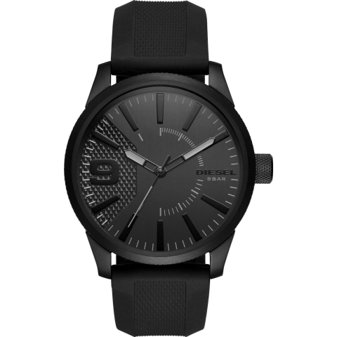 Diesel Rasp DZ1807 Herenhorloge 46 mm - Zwart