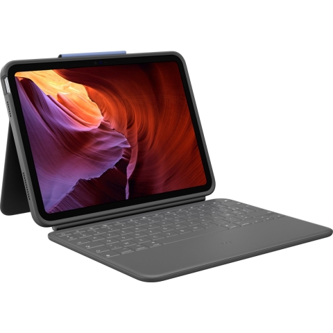 Logitech Rugged Folio - Tablettoetsenbord - Geschikt voor iPad (10 gen) - FR Azerty