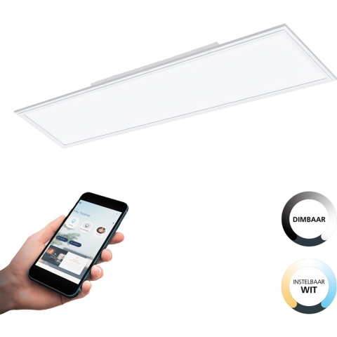 EGLO connect.z Salobrena-Z Smart Plafondlamp - 120 cm - Wit - Instelbaar wit licht - Dimbaar - Zigbee