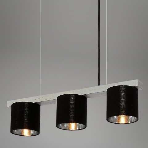 BRILONER - Hanglamp - 136 CM - Excl. 3X E14 - Antiek Zilver