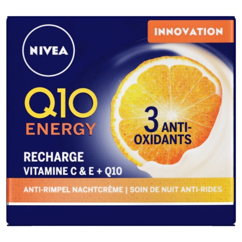 1+1 gratis: Nivea Q10 Energy Anti-Rimpel Nachtcréme 50 ml