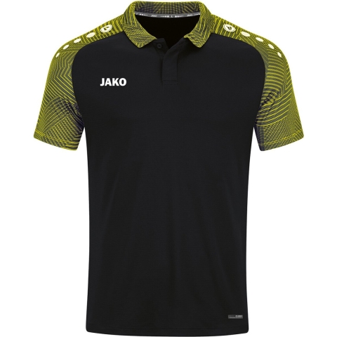 JAKO 6322 Polo Performance - Zwart/Zachtgeel - L