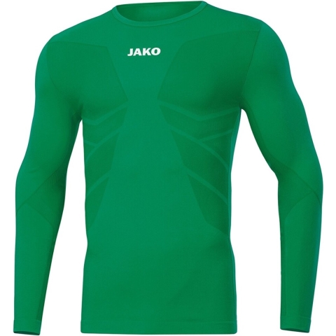 JAKO 6455 Longsleeve Comfort 2.0 - Sportgroen - XXS