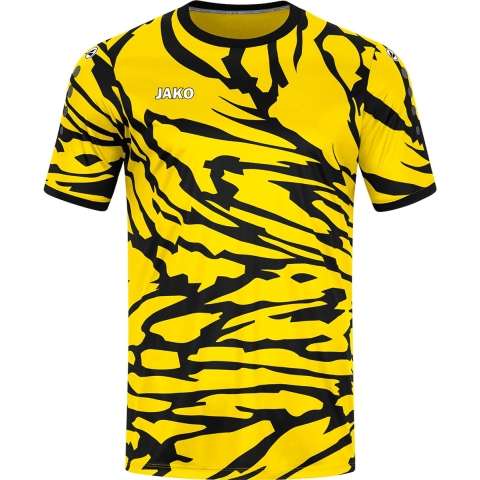JAKO 4242 Shirt Animal Km - Citroen/Zwart - S