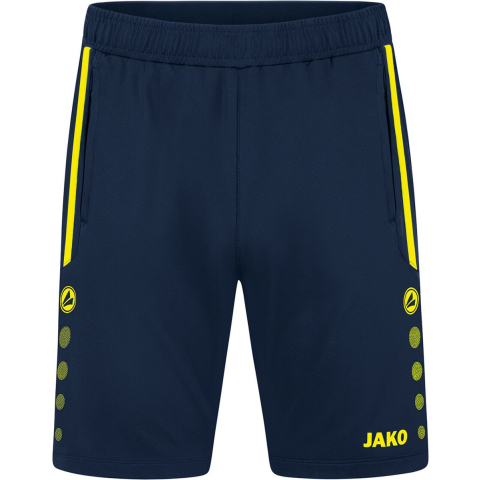 JAKO 8589 Trainingsshort Allround - Marine/Fluogeel - 3XL