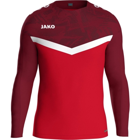 JAKO 8824 Sweater Iconic - Rood/Wijnrood - XXL