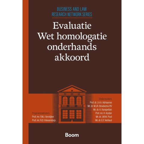 Evaluatie Wet homologatie onderhands akkoord (Paperback)