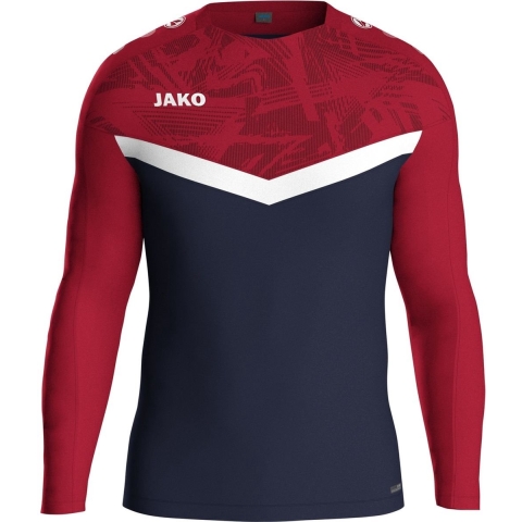 JAKO 8824 Sweater Iconic - Marine/Chillrood - XL