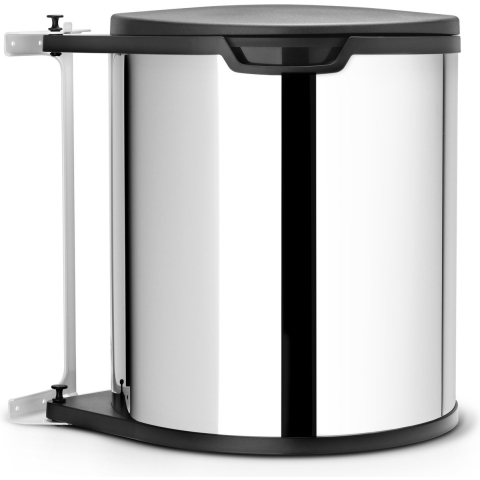 Brabantia Built-in-Bin Prullenbak - 15 liter - Brilliant Steel